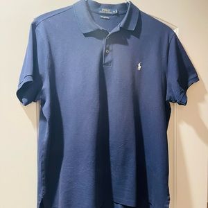 Navy polo custom fit polo XL